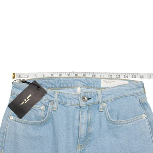 Rag & Bone NWT Low Rise Boyfriend Jeans Size 25 US Dre Featherweight Blue Denim